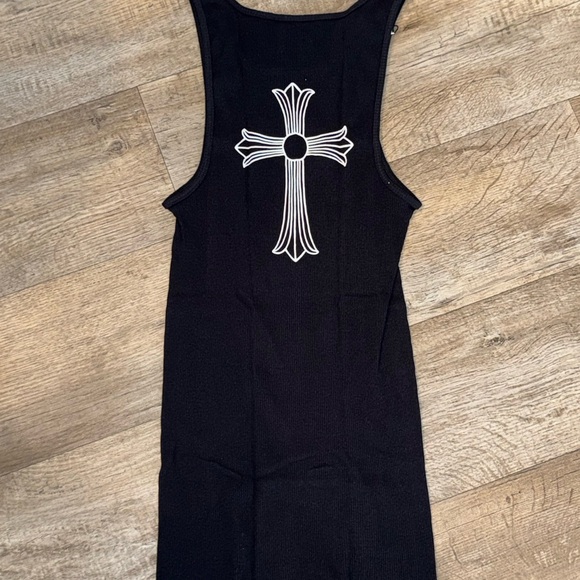 Chrome Hearts Other - Chrome Hearts Black Tank Top with White Cross